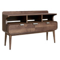 Moderne Houten Dressoir met Open Nissen en Ladeopbergmogelijkheden